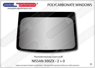 NISSAN - 300 zx / swb - Lexan Polycarbonate rear screen