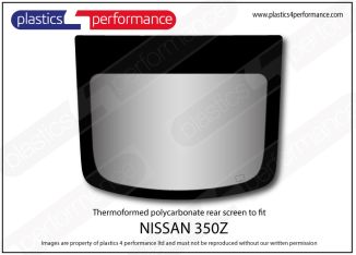 NISSAN - 350Z - Lexan Polycarbonate rear screen