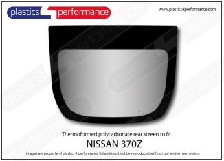 NISSAN - 370Z - Lexan Polycarbonate rear screen