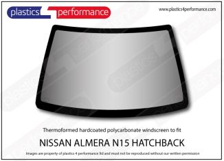 NISSAN - Almera N15 - Lexan Polycarbonate front windscreen