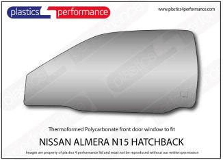 NISSAN - Almera N15 - Lexan left hand front door window