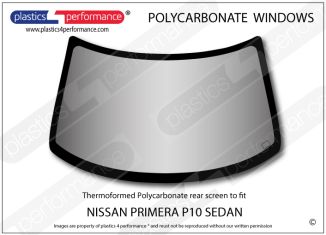 NISSAN - Primera P10 Sedan - Lexan Polycarbonate rear screen
