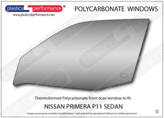 NISSAN - Primera P11 Sedan - Lexan Polycarbonate left front door window