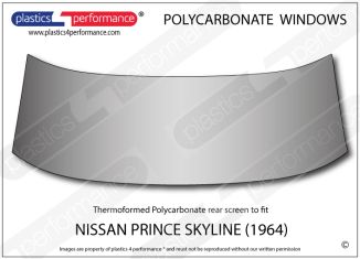 NISSAN - Prince Skyline (1964) - Lexan Polycarbonate rear screen