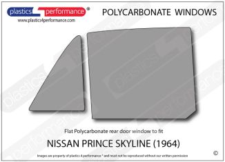 NISSAN - Prince Skyline (1964) - Lexan Polycarbonate right rear door window