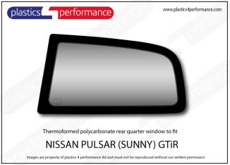 NISSAN - Pulsar / Sunny GTiR - Lexan Polycarbonate left rear quarter window