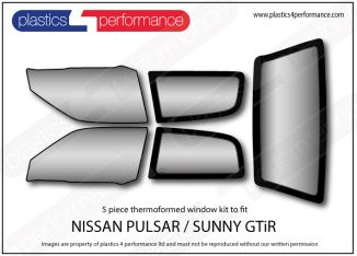 NISSAN - Pulsar / Sunny GTiR - Lexan Polycarbonate window kit