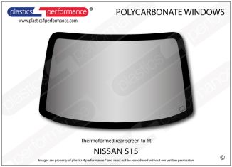NISSAN - S15 - Lexan Polycarbonate rear window