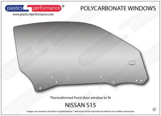 NISSAN - S15 - Lexan Polycarbonate right front door window