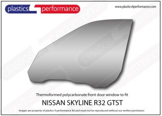 NISSAN - Skyline R32 GTST - 4 Door - Lexan Polycarbonate left front door window