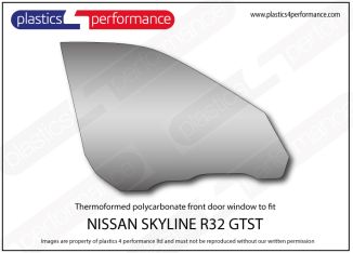 NISSAN - Skyline R32 GTST - 4 Door - Lexan Polycarbonate right front door window