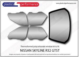 NISSAN - Skyline R32 GTST - 4 Door - Lexan Polycarbonate window kit