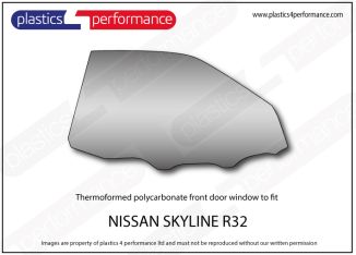 NISSAN - Skyline R32 - Lexan Polycarbonate right front door window