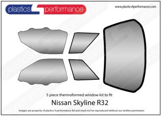 NISSAN - Skyline R32 - Lexan Polycarbonate window kit