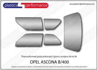 OPEL - Ascona B - Lexan / Makrolon Polycarbonate window kit