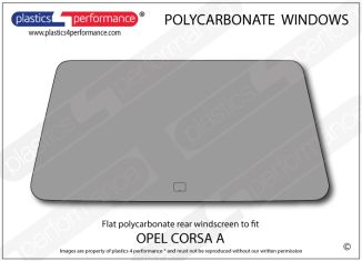 OPEL - Corsa A - Lexan Polycarbonate rear screen