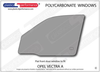 OPEL - Vectra A Sedan - Lexan Polycarbonate left front door window