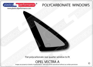 OPEL - Vectra A Sedan - Lexan Polycarbonate left rear quarter window