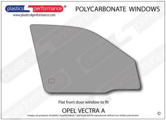 OPEL - Vectra A Sedan - Lexan Polycarbonate right front door window