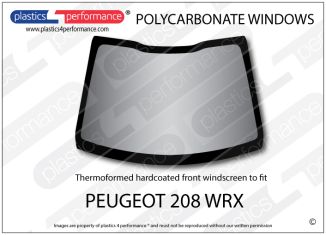 PEUGEOT 208 WRX - POLYCARBONATE FRONT WINDSHEILD