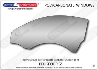 PEUGEOT RCZ - Lexan Polycarbonate LH door window