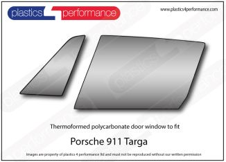 PORSCHE - 911 Targa - Lexan Polycarbonate left front door window