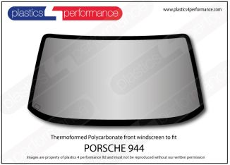 PORSCHE - 944 - Hardcoated Lexan Polycarbonate front windscreen