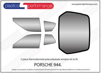 PORSCHE - 944 - Lexan /  Makrolon polycarbonate window kit
