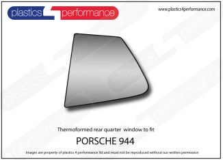PORSCHE - 944 - Lexan Polycarbonate left rear quarter window