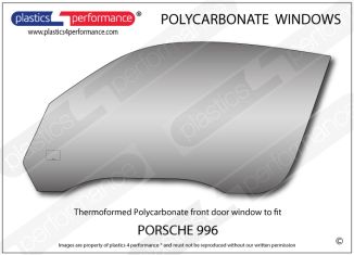 PORSCHE - 996 - Lexan Polycarbonate left front door window