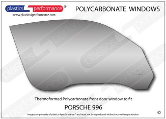 PORSCHE - 996 - Lexan Polycarbonate right front door window