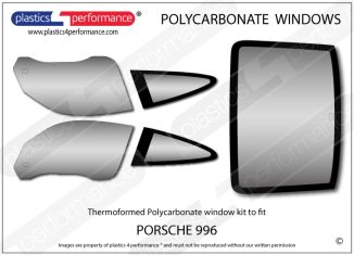 PORSCHE - 996 - Lexan Polycarbonate window kit