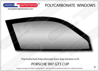 PORSCHE - 997 CUP - Lexan Polycarbonate right front door window
