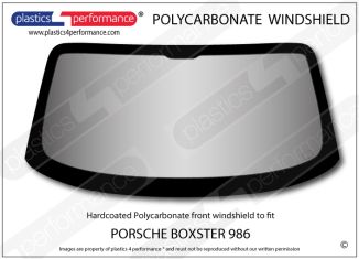 PORSCHE - Boxster 986 - Lexan Polycarbonate front windscreen