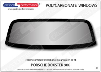 PORSCHE - Boxster 986 - Lexan Polycarbonate rear screen