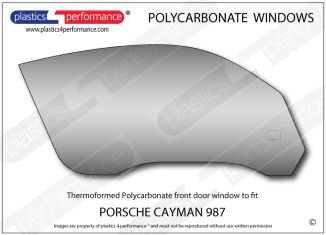PORSCHE - Cayman 987 - Lexan Polycarbonate right front door window