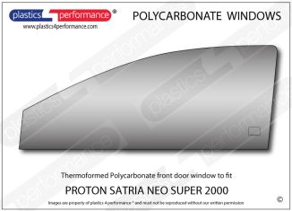 PROTON - Satria Neo Super 2000 - Lexan polycarbonate left hand front door window