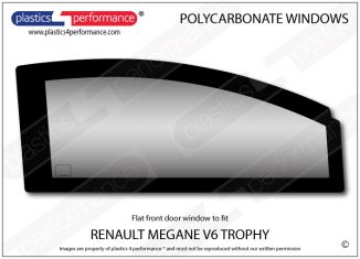 Renault - Megane V6 Trophy - Lexan Polycarbonate right front door window