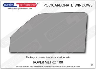 Rover - Metro 100 - Lexan Polycarbonate left front door window