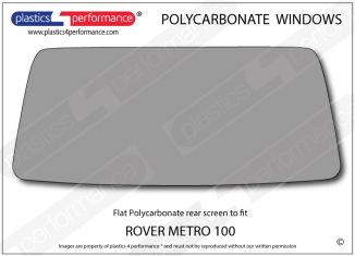 Rover - Metro 100 - Lexan Polycarbonate rear screen