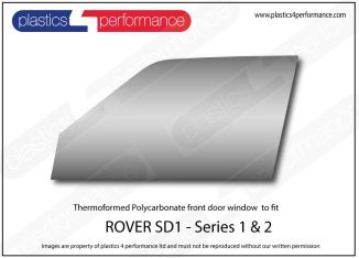 Rover - SD1 (Series 1) - Lexan Polycarbonate left front door window