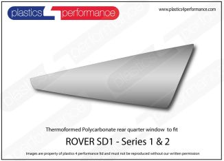Rover - SD1 (Series 2) - Lexan Polycarbonate right rear quarter window