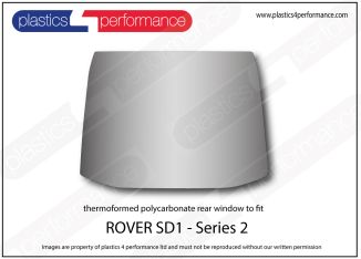 Rover - SD1 (Series 2) - Lexan Polycarbonate rear screen