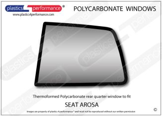 SEAT - Arosa - Lexan Polycarbonate left rear quarter window
