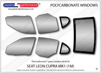 SEAT - Leon MK1 1M - Lexan Polycarbonate window kit