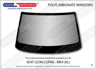 SEAT - Leon MK4 KL - Hardcoated Lexan Polycarbonate front windscreen