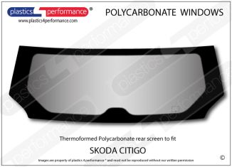 SKODA Citigo - Lexan Polycarbonate rear screen