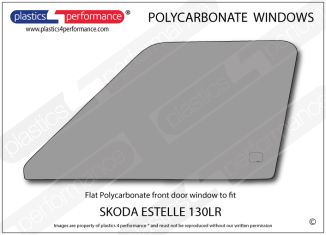 SKODA Estelle 130LR - Lexan Polycarbonate left front door window