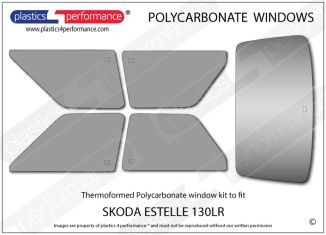 SKODA Estelle LR130 - Lexan Polycarbonate window kit