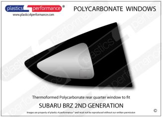 SUBARU - BRZ 2nd Generation - Lexan Polycarbonate right rear quarter window